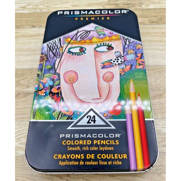 Prismacolor Premier Colored Pencils Artist Quality Rich Thick Color 24 Piece EUC - Picture 2 of 10